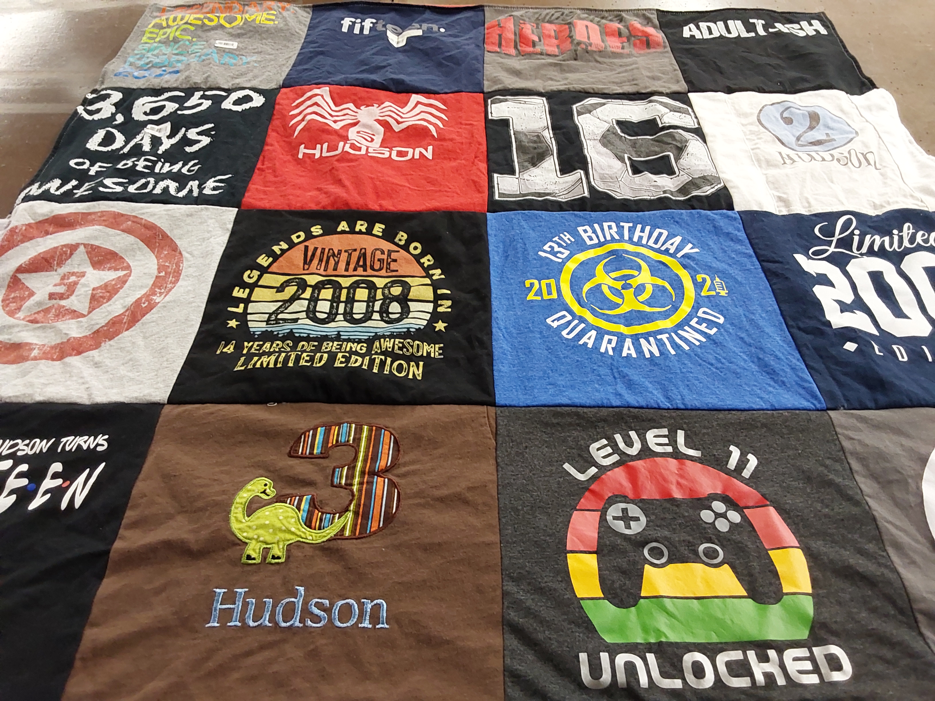 T-shirt quilt from hudson by Meggan from TX