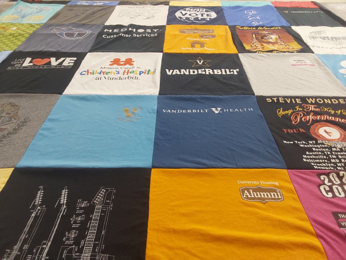 T-shirt quilt from vanderbilt university by T from TN