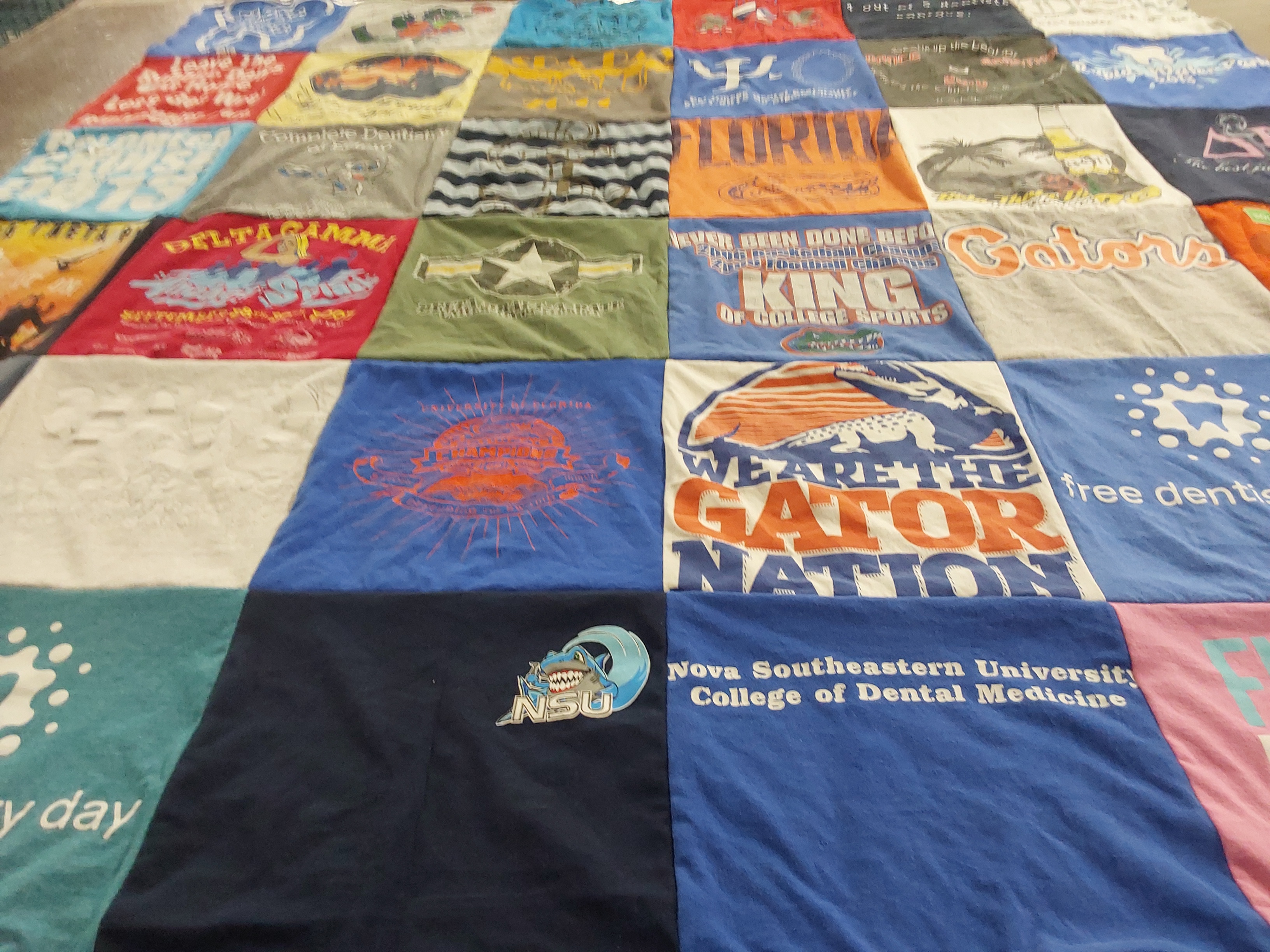 T-shirt quilt featuring university of florida football by Whitney from FL