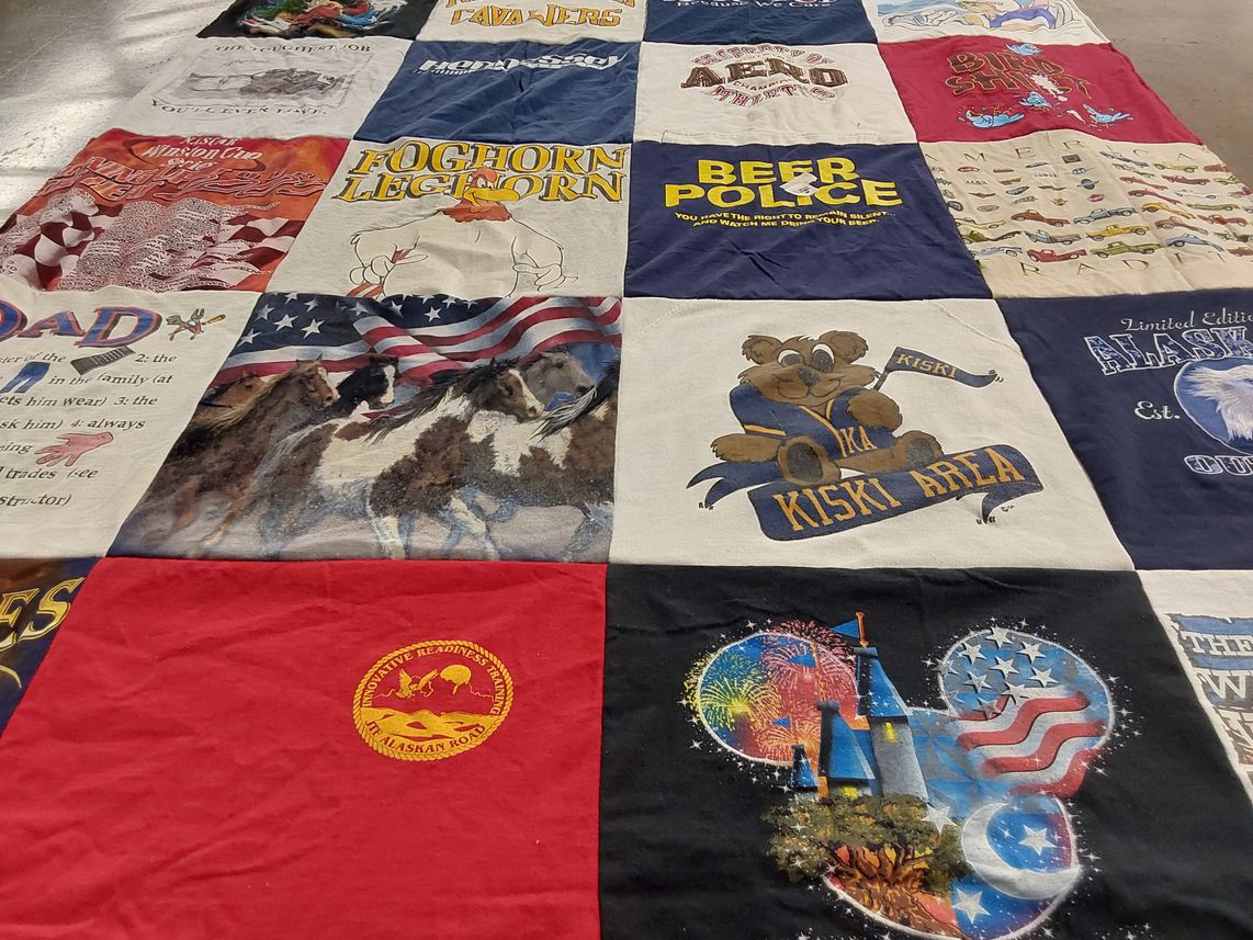 T-shirt quilt from kiski area school district by Barbara from PA