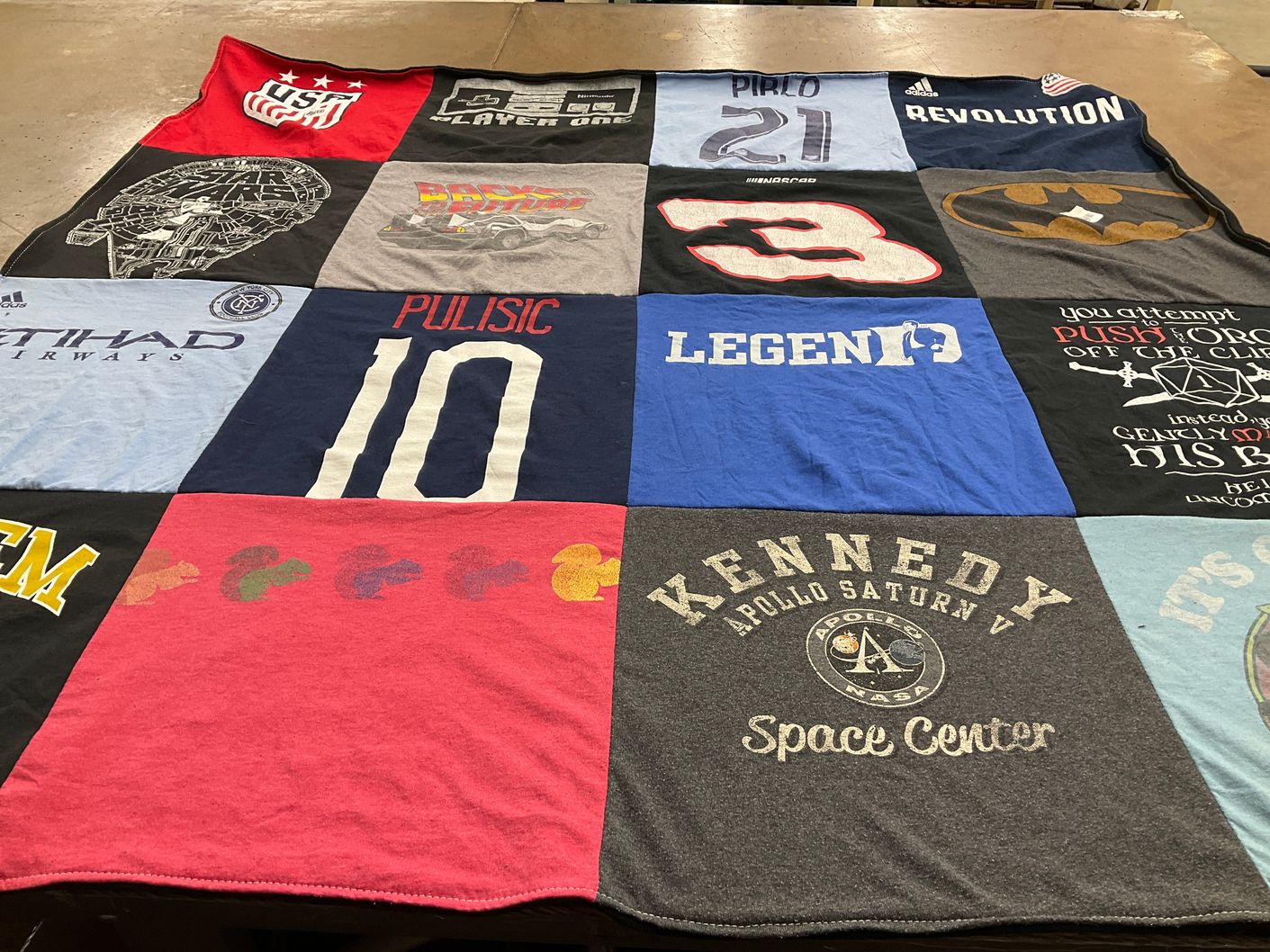 T-shirt quilt featuring new england revolution by Emily from NY