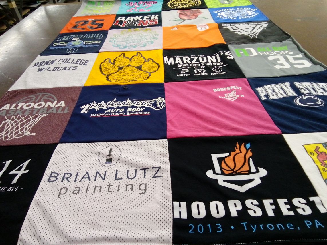 T-shirt quilt featuring altoona basketball by Jason from PA