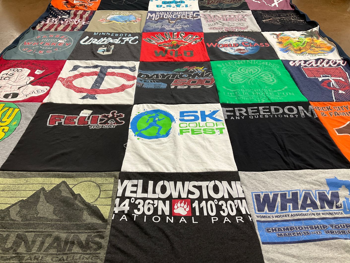 T-shirt quilt featuring minnesota united football club by Dave from MN