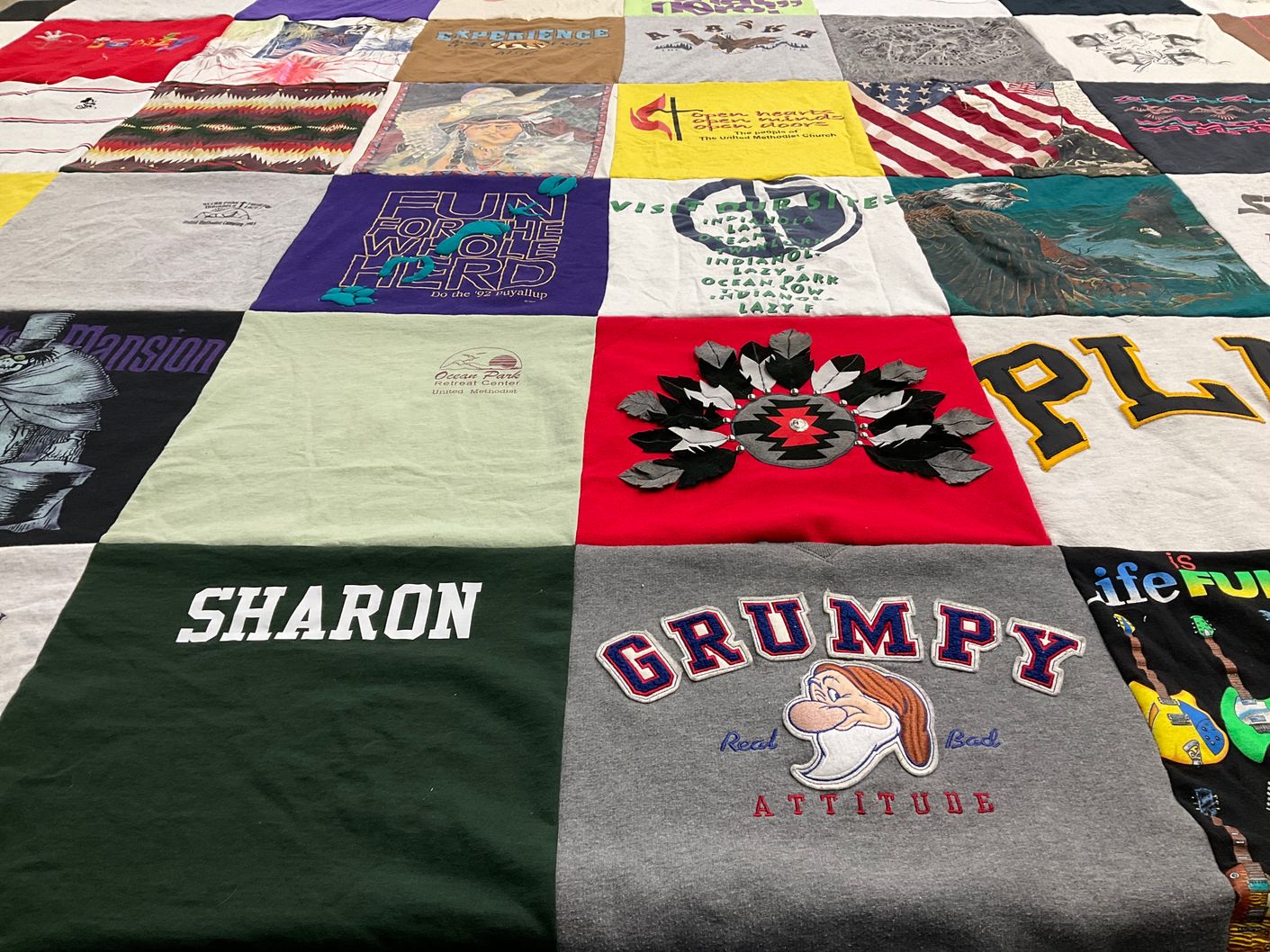 T-shirt quilt by Sharon from WA