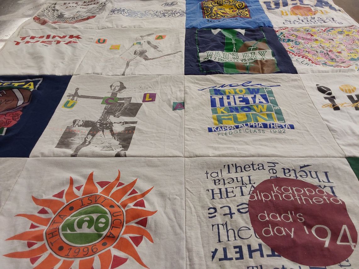 T-shirt quilt from university of california, los angeles by Amy from CA