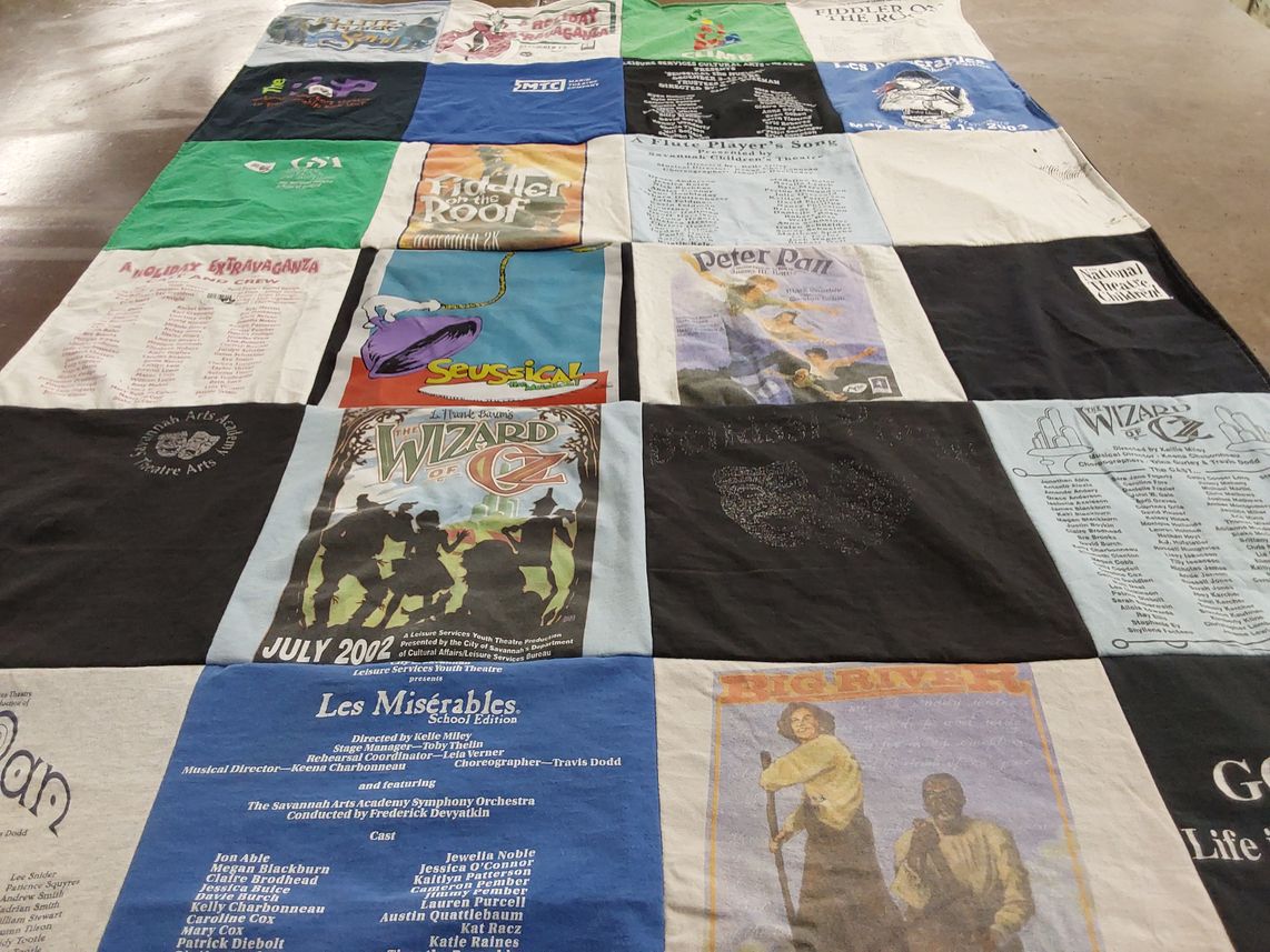 T-shirt quilt from savannah arts academy by Courtney from GA