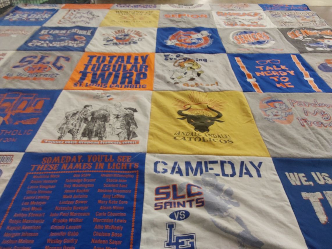 T-shirt quilt featuring slc saints by Darrel from LA