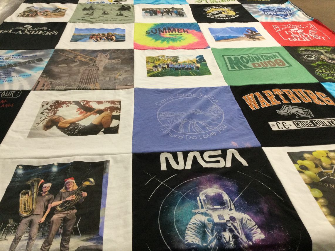 T-shirt quilt from wartburg college by Lisa from MN