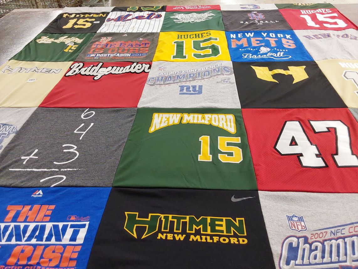 T-shirt quilt featuring new york mets, hitmen by Shannon from CT