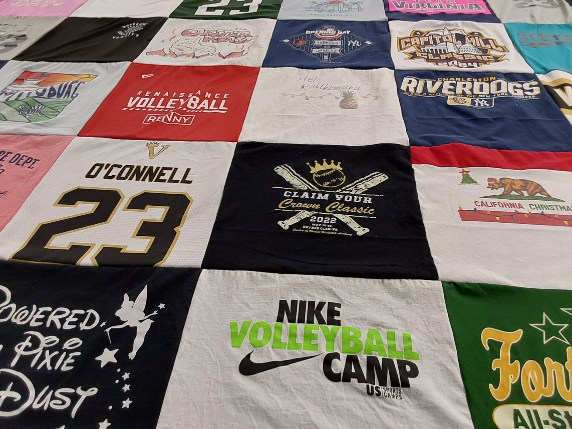 T-shirt quilt featuring riverdogs by John from VA