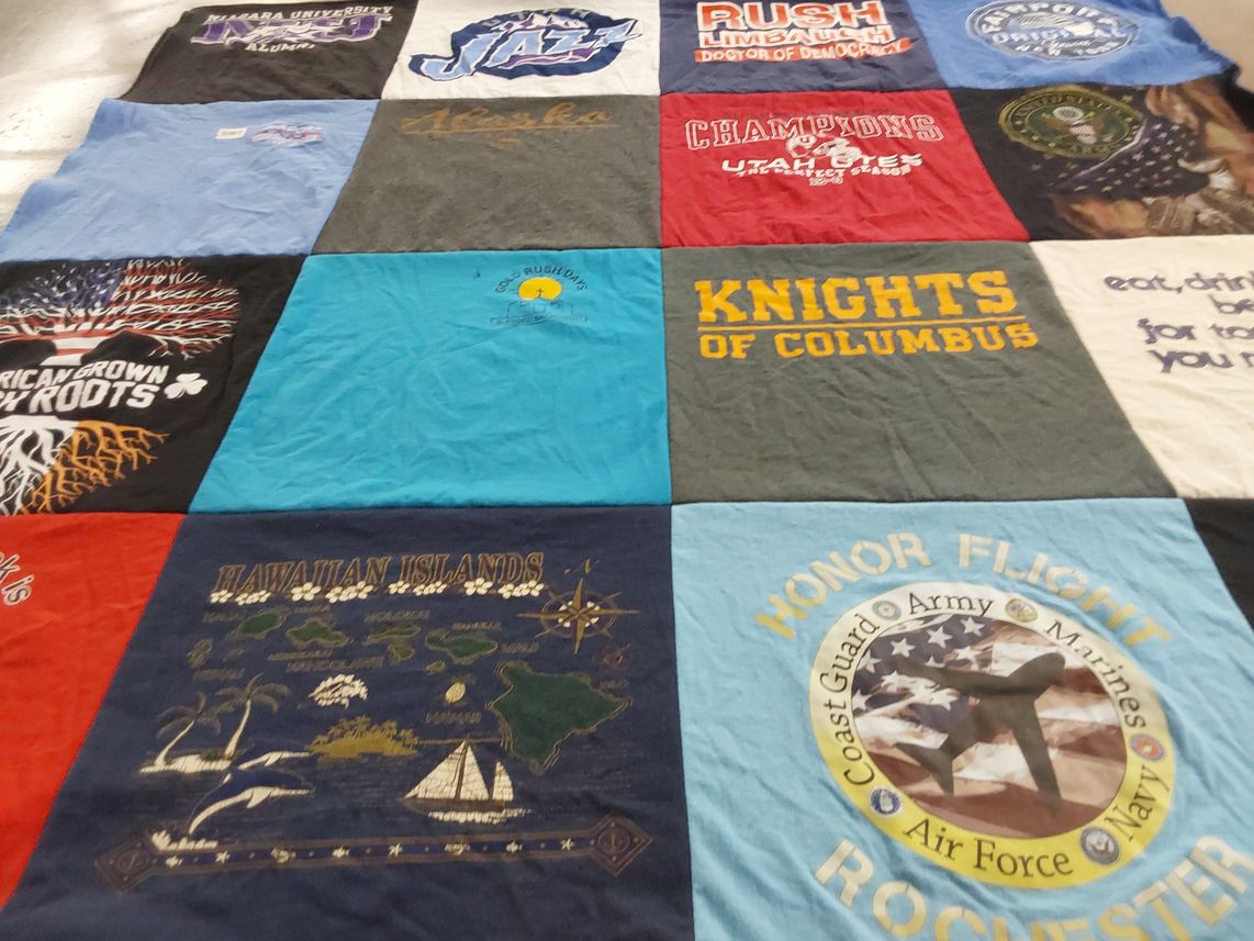 T-shirt quilt from niagara university by Angela from NY