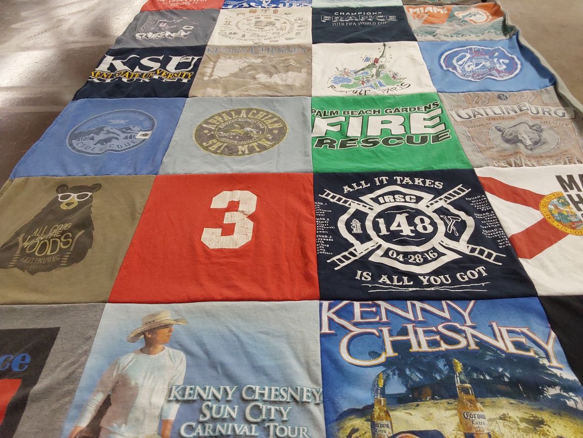 T-shirt quilt from indian river state college by Danielle from FL