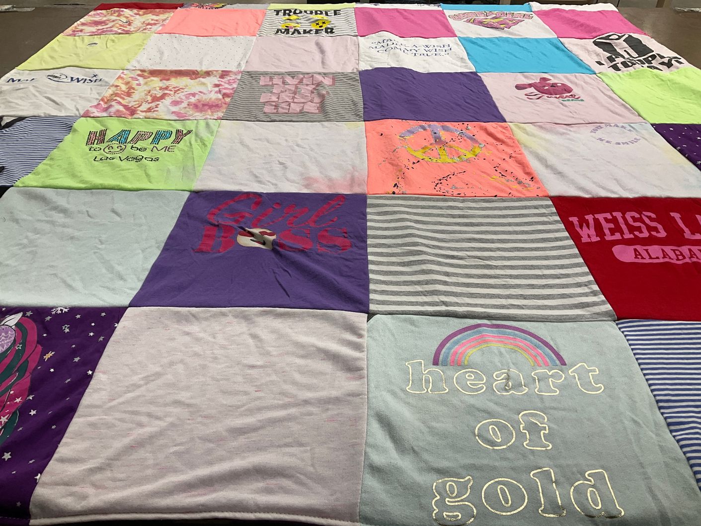 T-shirt quilt from weiss lake by Angel from OH