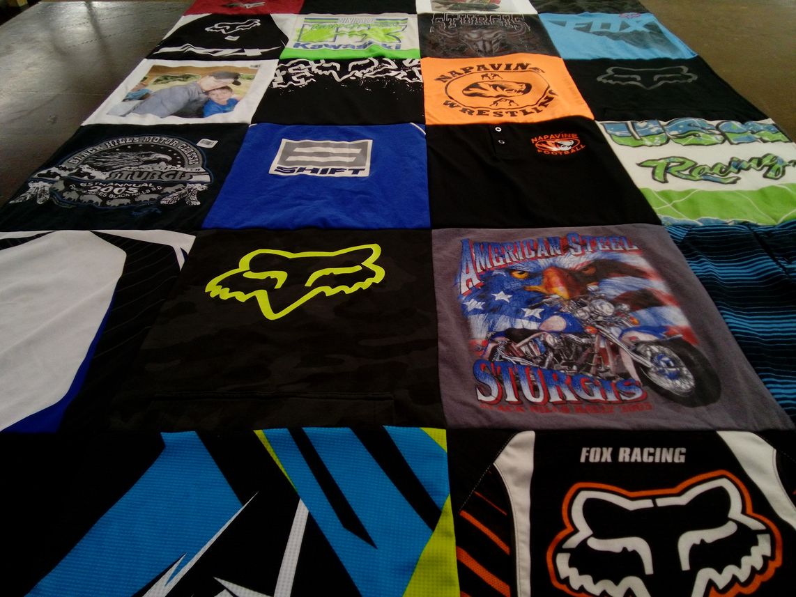 T-shirt quilt from napavine high school by Colleen from WA