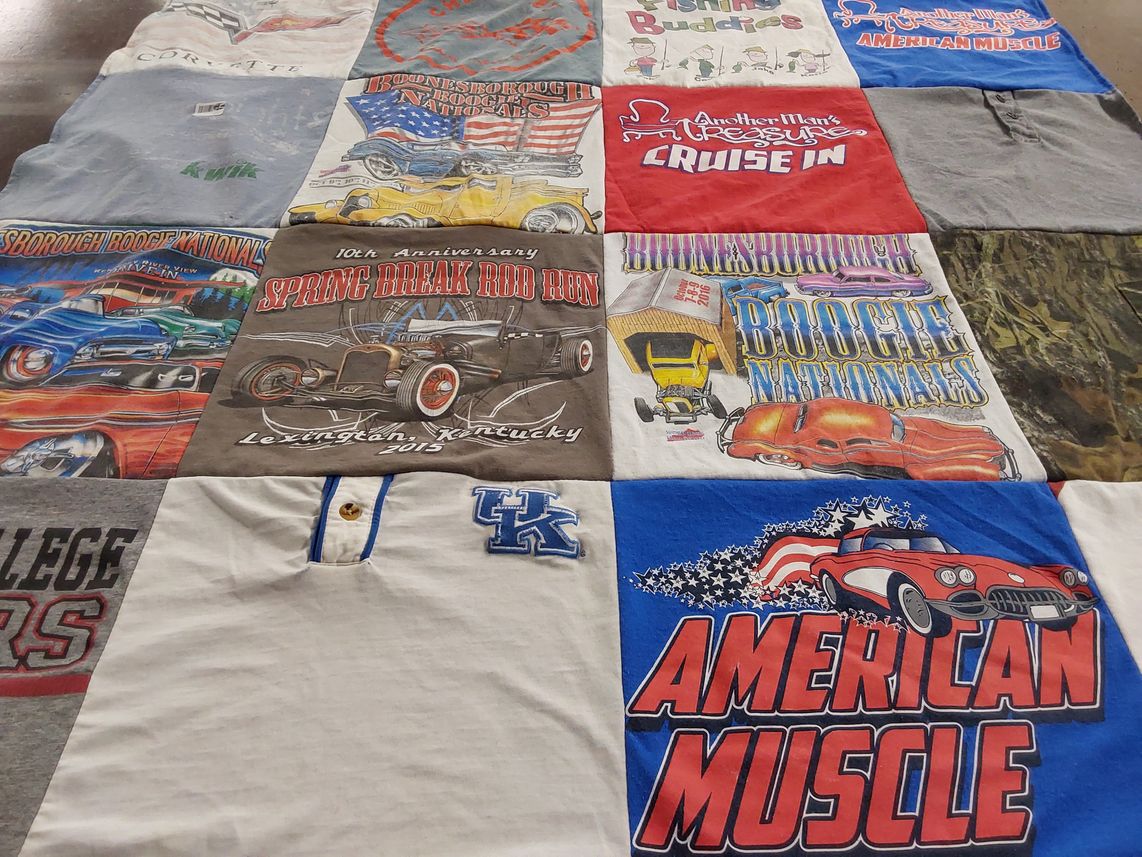 T-shirt quilt from university of kentucky by Stephanie from KY