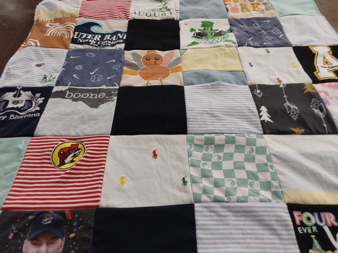 T-shirt quilt by Kaitlin from NC