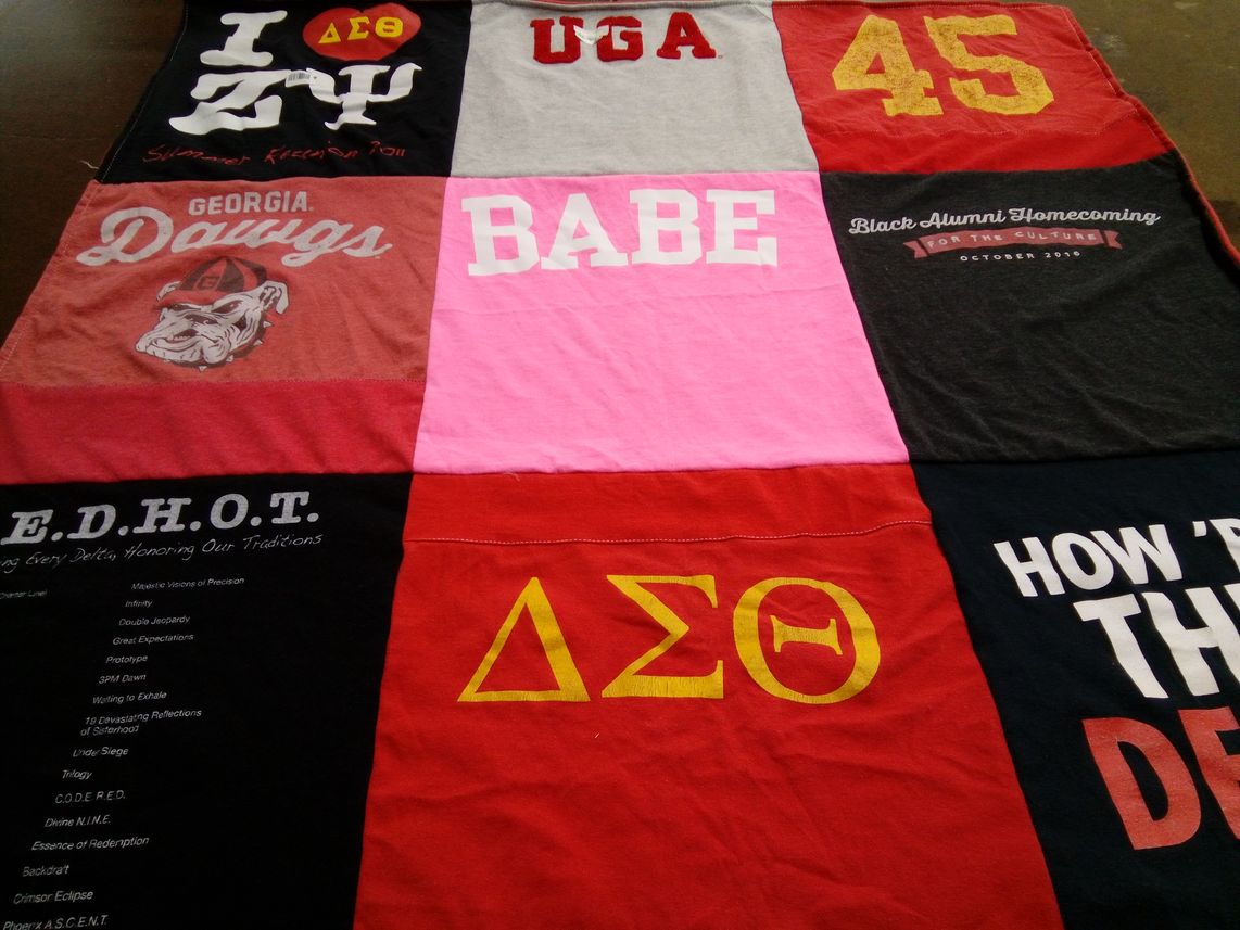 T-shirt quilt from university of georgia by brianna from GA