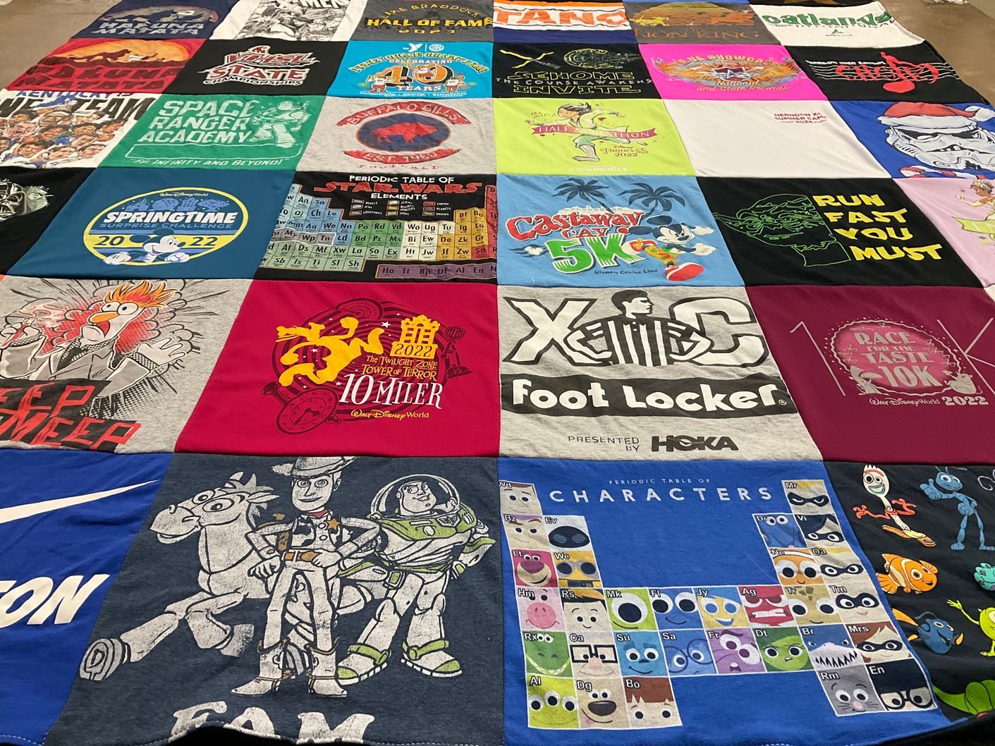 T-shirt quilt from iowa state university by Rebecca from VA
