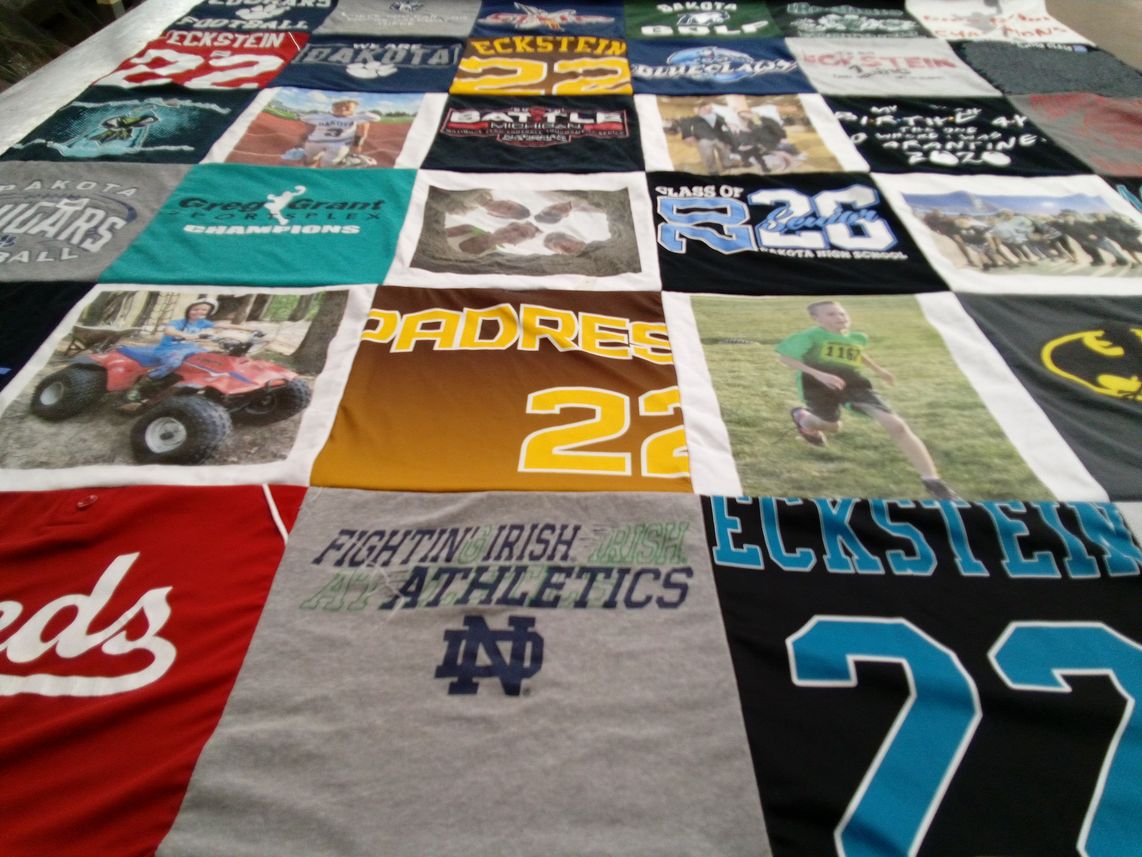 T-shirt quilt featuring padres by Becky from MI