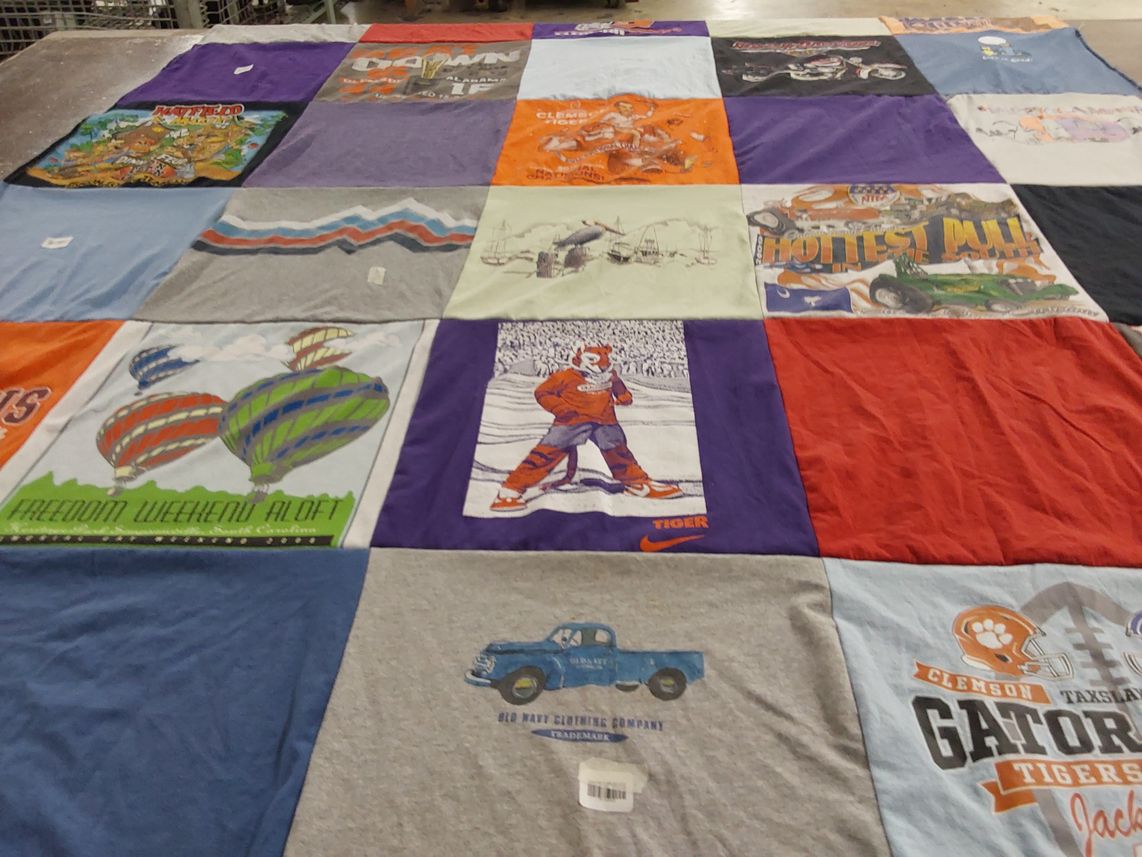T-shirt quilt featuring clemson tigers by Sherri from SC