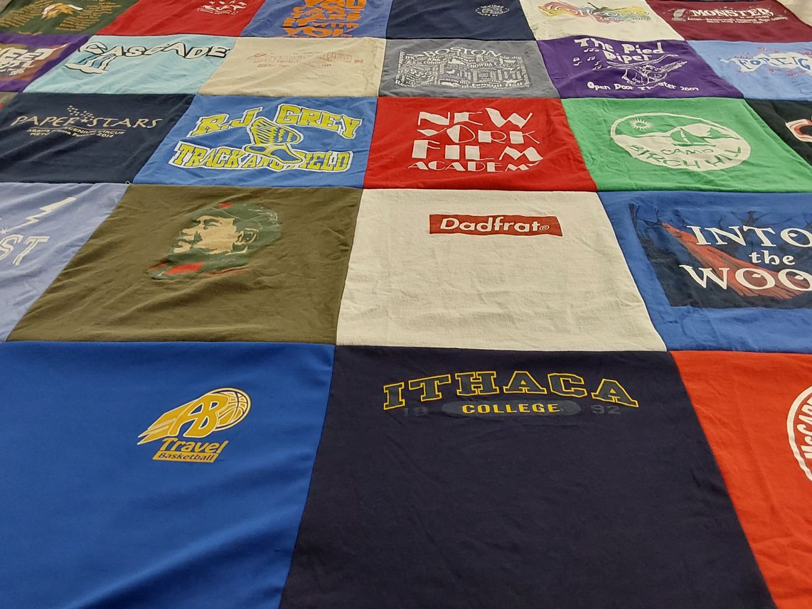 T-shirt quilt from ithaca college by Lisa from CA