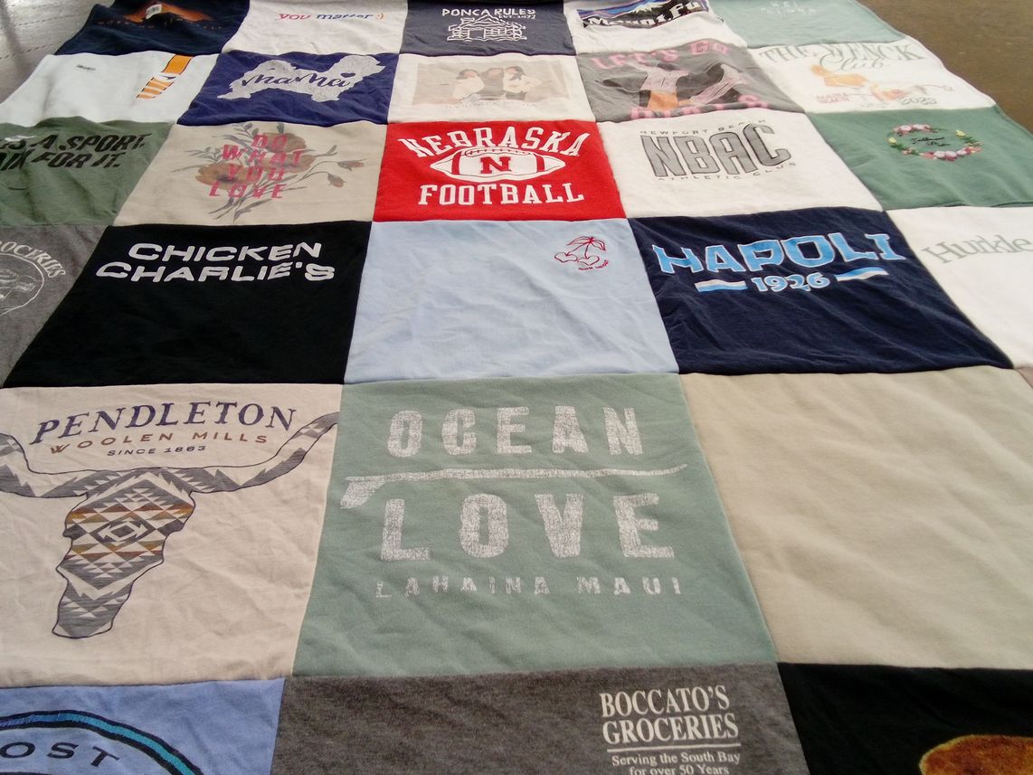 T-shirt quilt from nebraska university by Stephanie from CA