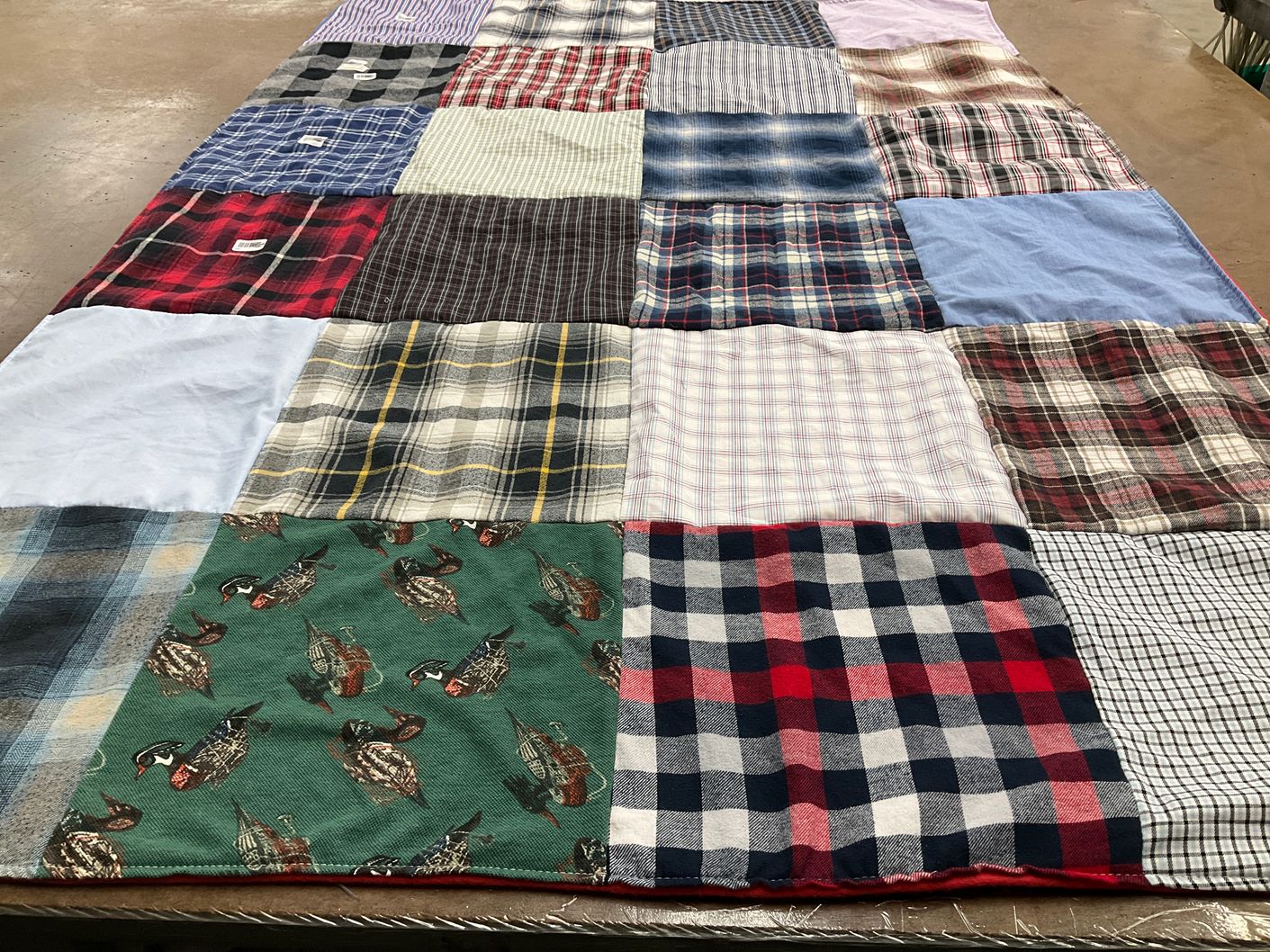 T-shirt quilt with outdoor activities, hunting themes by MICHELLE from VA
