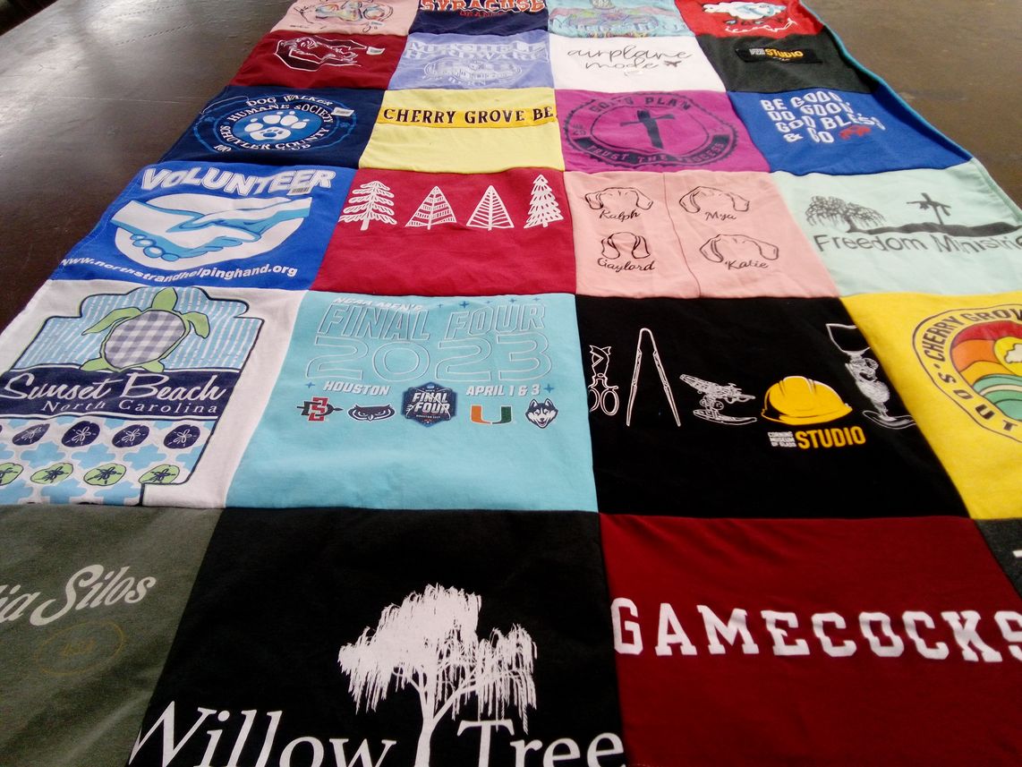 T-shirt quilt featuring university of south carolina gamecocks by Nancy from SC