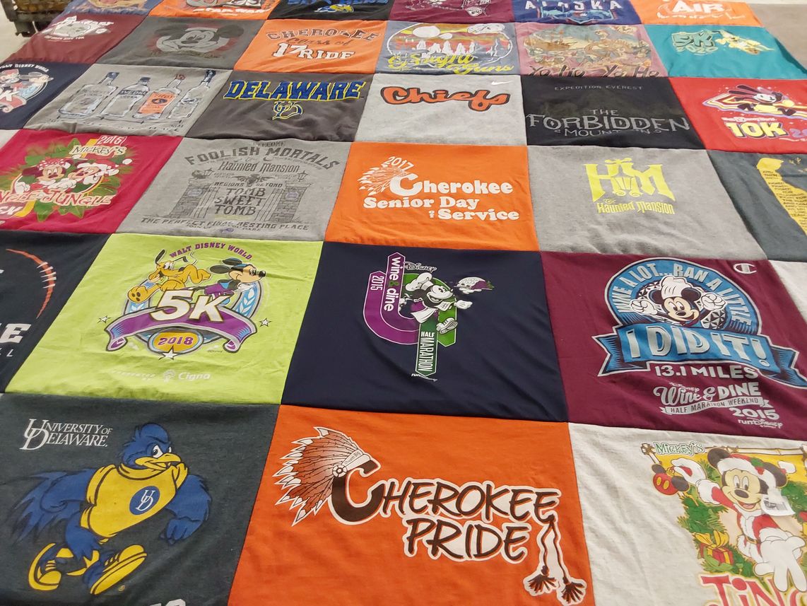 T-shirt quilt from university of delaware by Anthony from NJ
