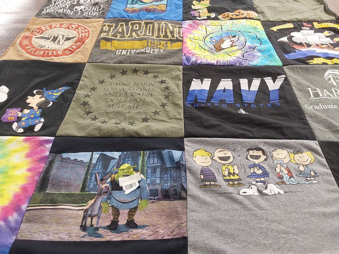 T-shirt quilt from harding university by Lisa from TX