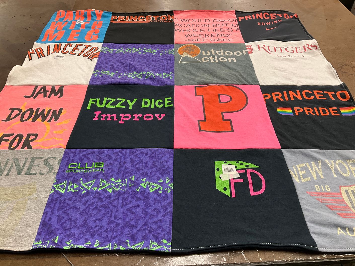 T-shirt quilt featuring princeton university rowing by C from NJ