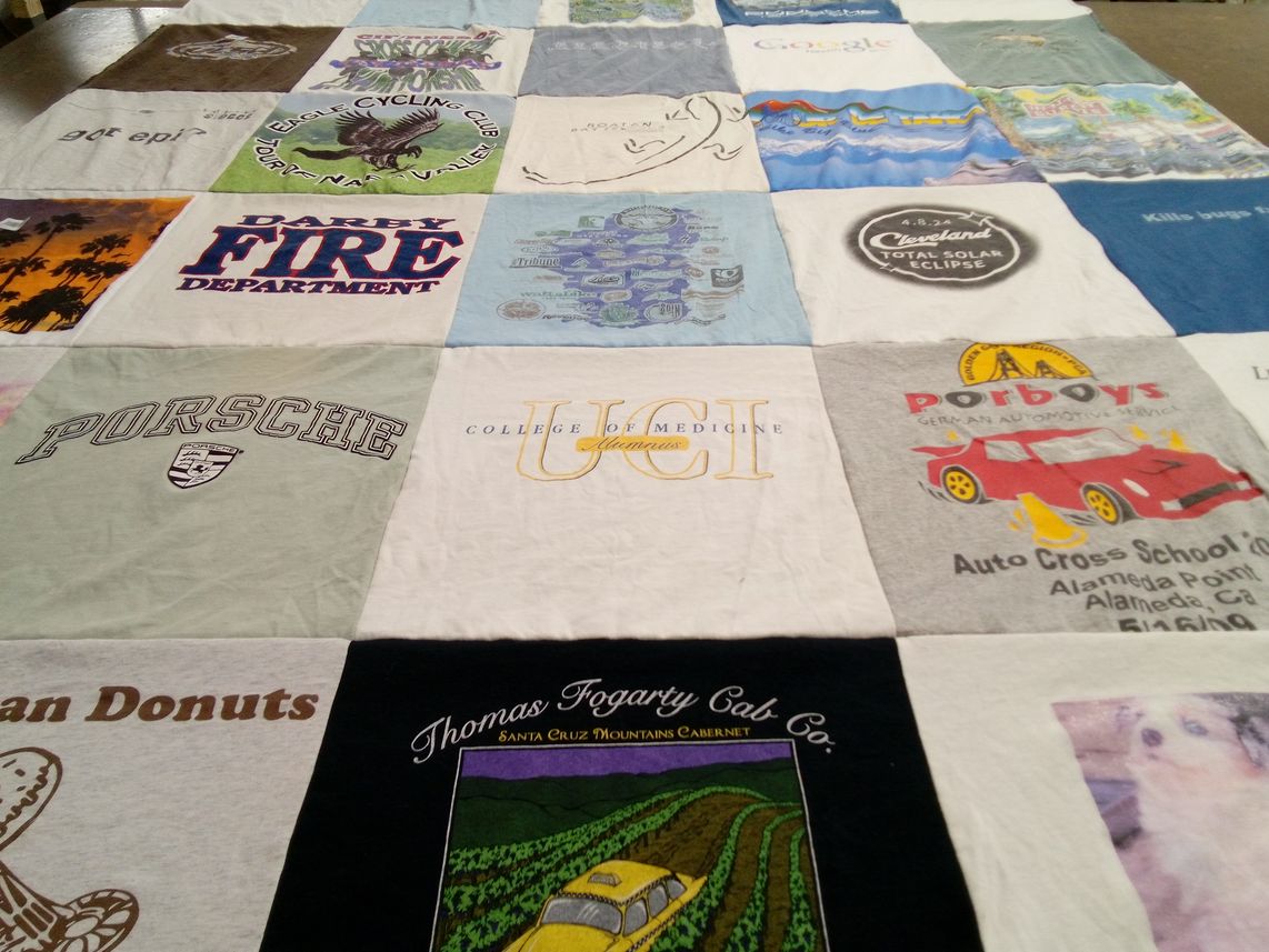 T-shirt quilt from university of california, irvine by Emily from CA