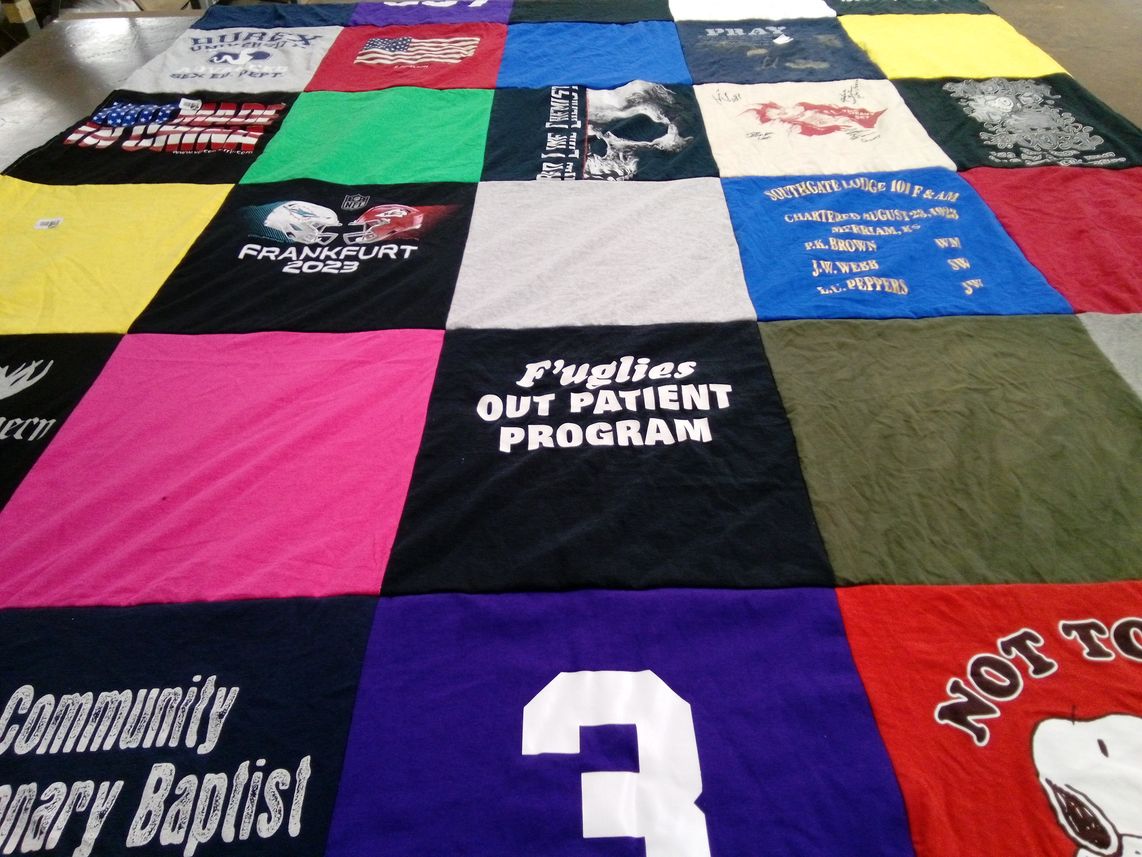T-shirt quilt with community service, baptist activities themes by Michael from MO
