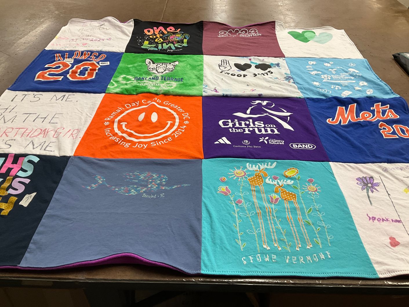 T-shirt quilt featuring new york mets by Abbi from MD