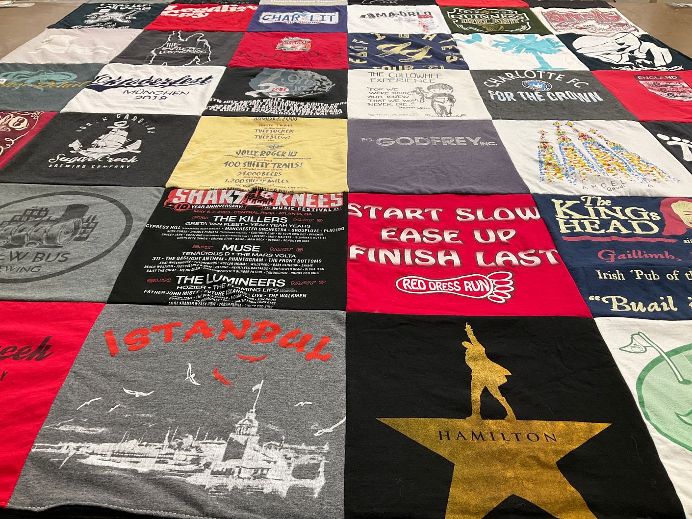 T-shirt quilt featuring charlotte fc by Jessica from NC