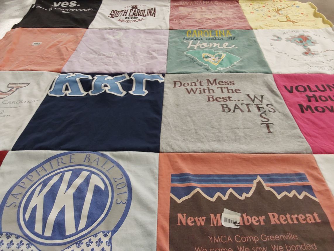 T-shirt quilt from university of south carolina by Leah from MD