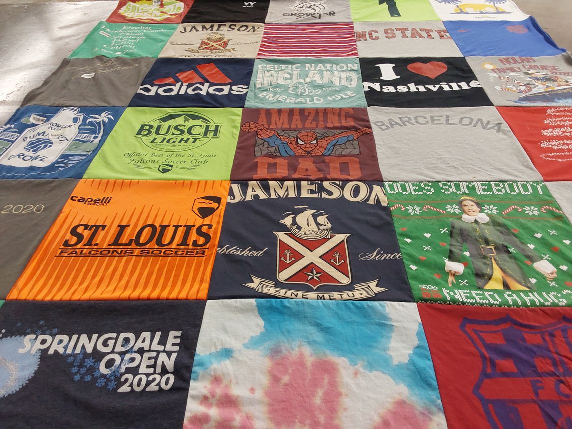 T-shirt quilt featuring st louis falcons soccer club by Kaitlin from NC