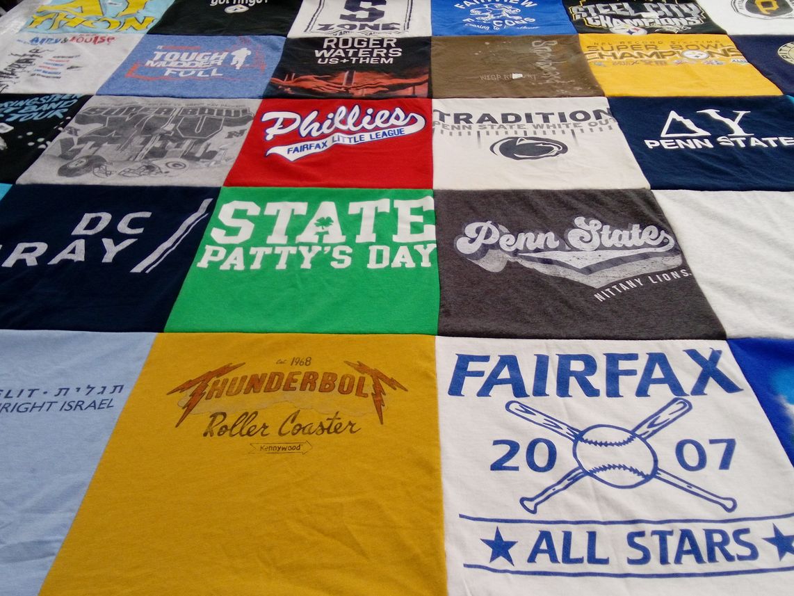 T-shirt quilt from penn state university by Robin from VA