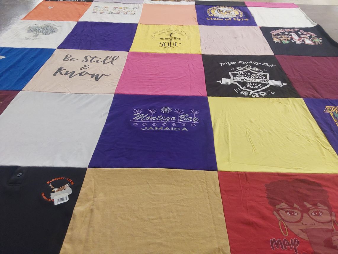 T-shirt quilt from mccrory university by Clifton from SC