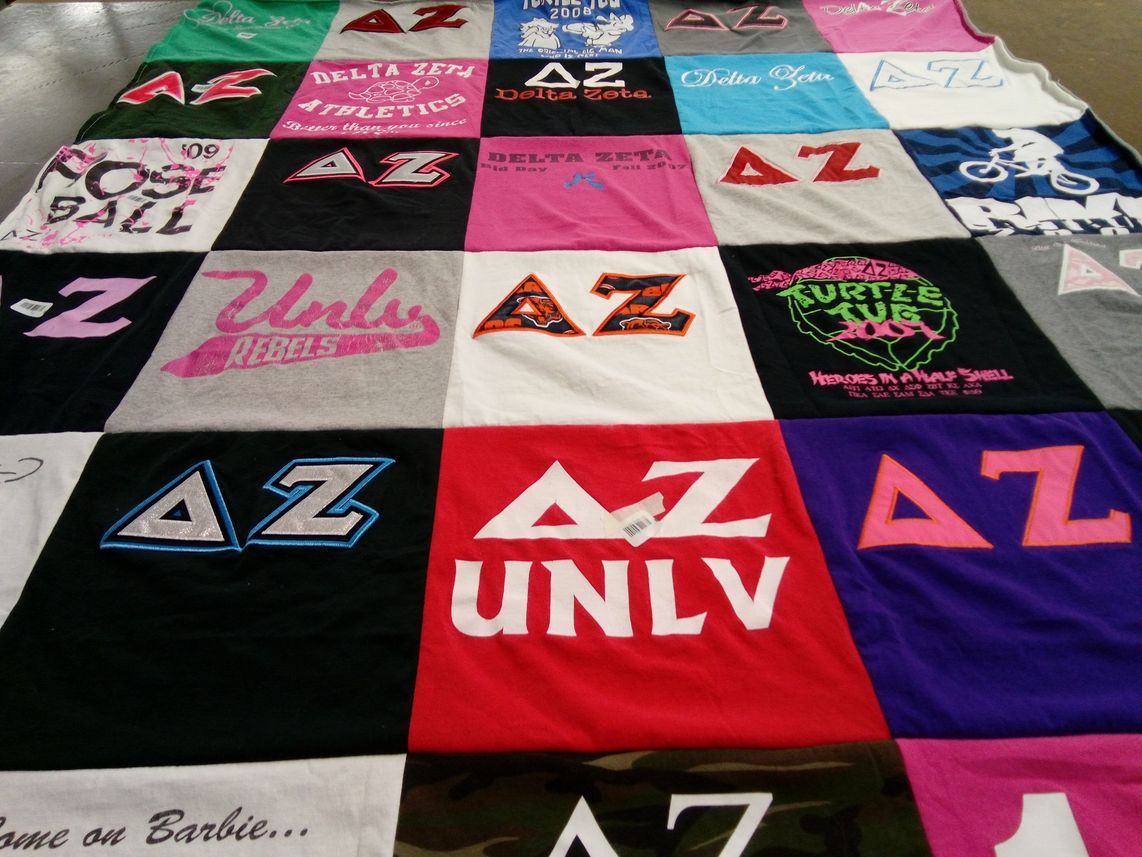 T-shirt quilt from university of nevada, las vegas by Sue from NV