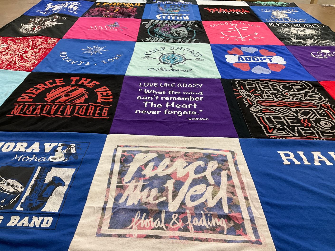 T-shirt quilt from mohava university, iona university by Amanda11 from IA