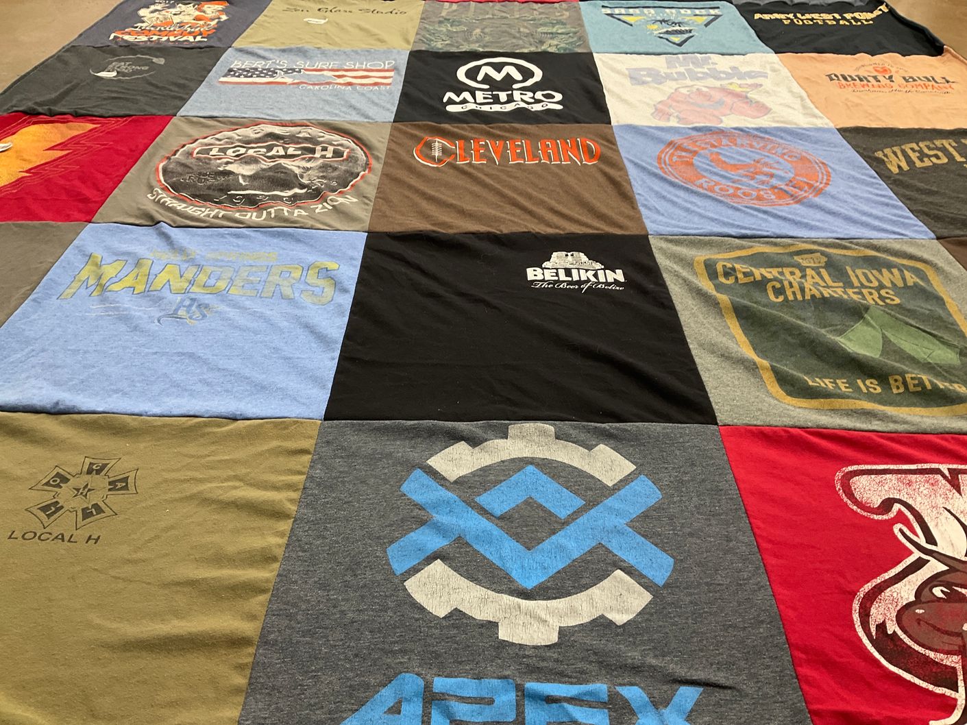 T-shirt quilt by John from NC