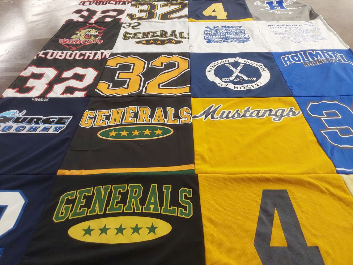 T-shirt quilt featuring clubochan wildcats, generals by Natalie from NJ