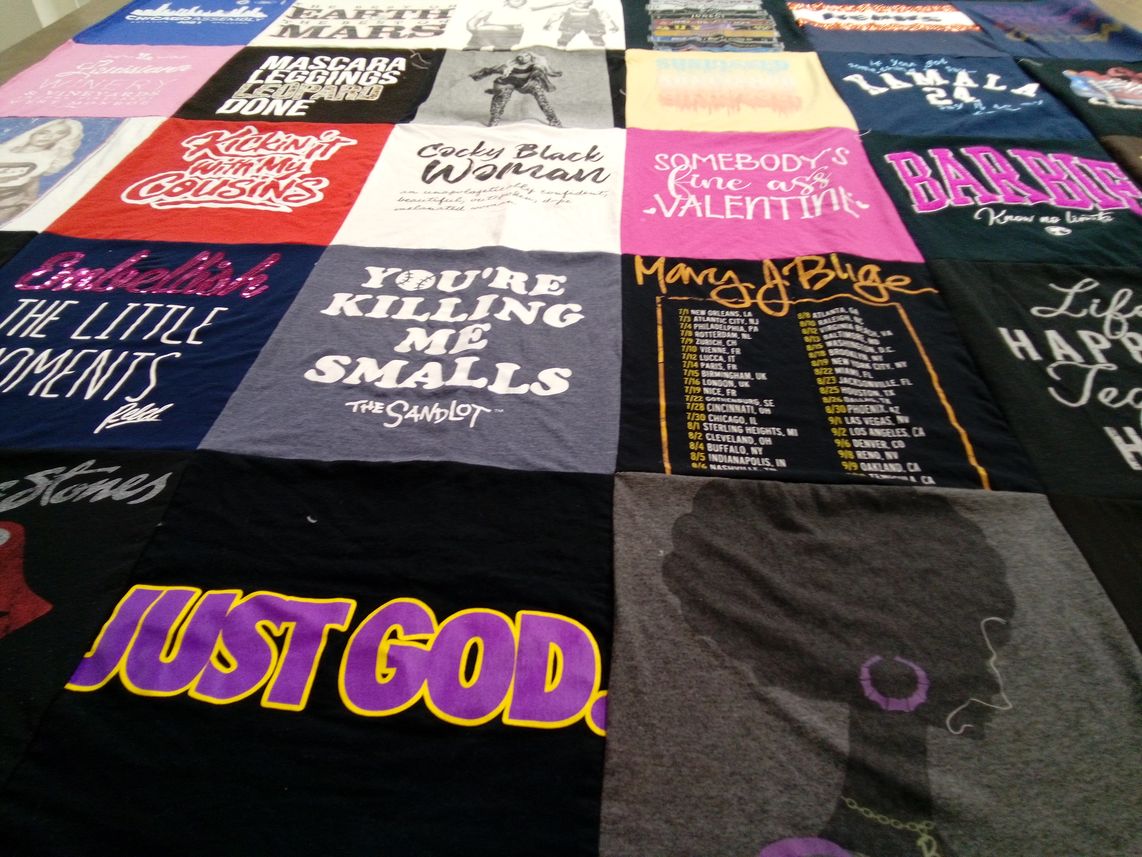 T-shirt quilt with fashion, movies themes by Francia from IN