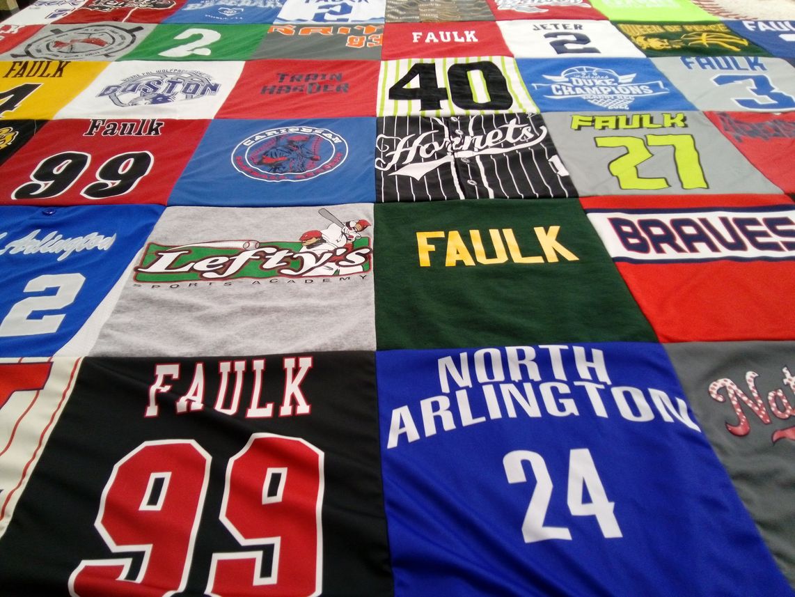 T-shirt quilt from north arlington high school by NICOLE from NJ