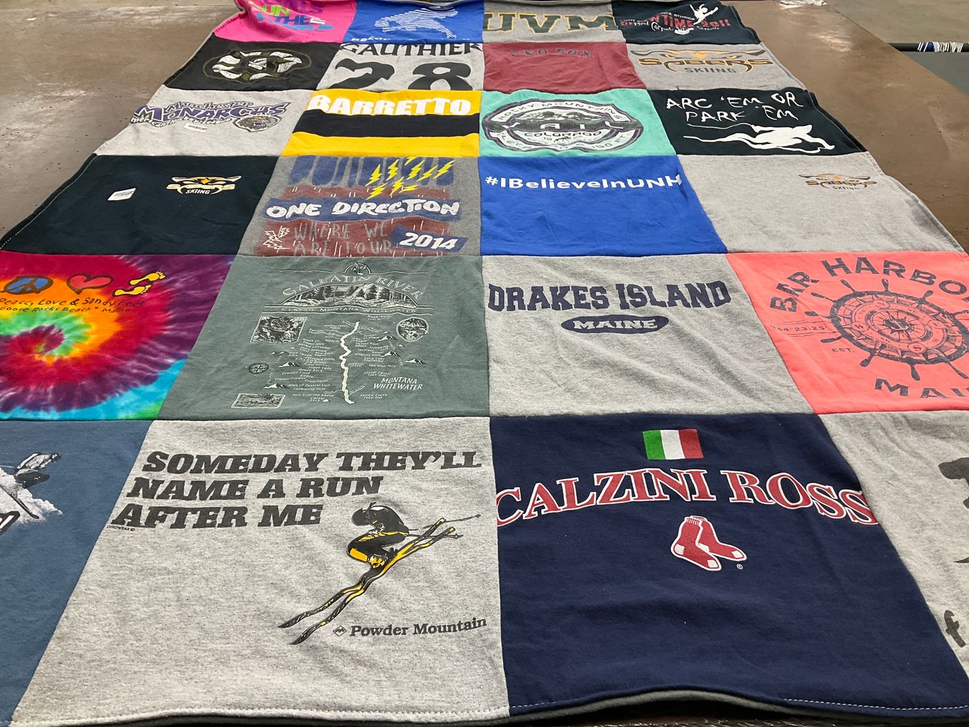 T-shirt quilt featuring boston red sox by Karyn from NH