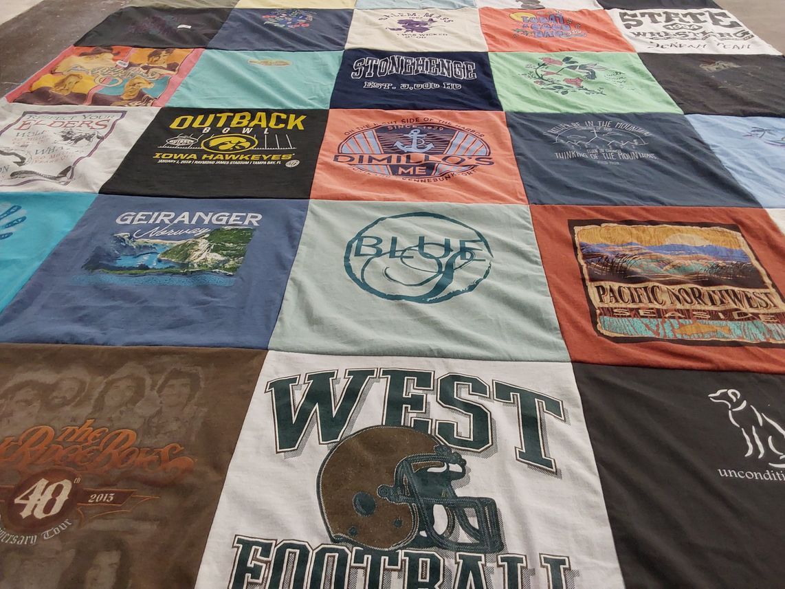 T-shirt quilt featuring iowa hawkeyes by Diane from NC