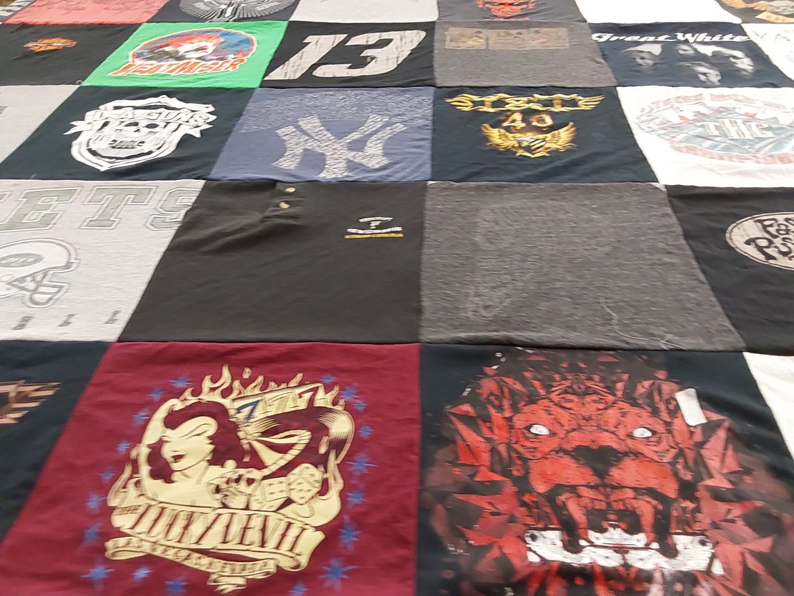 T-shirt quilt featuring new york jets by Kerri from NY