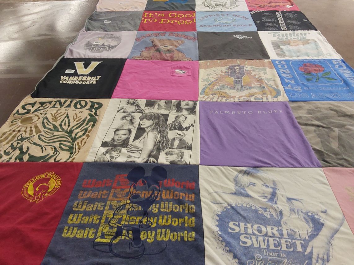 T-shirt quilt from vanderbilt university by angela from TN