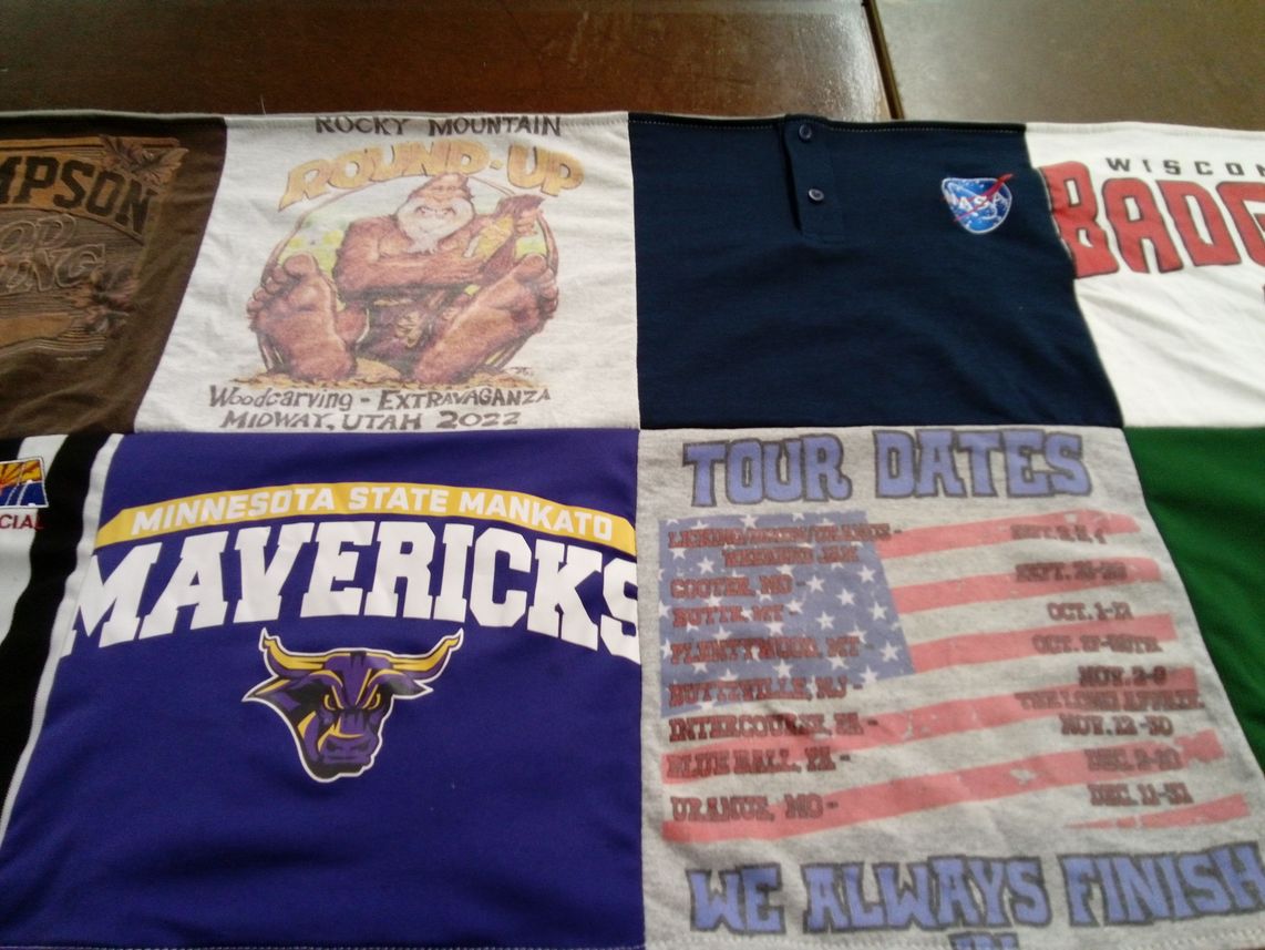 T-shirt quilt from minnesota state university mankato by Gina from AZ